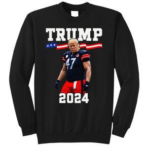 Trump 47 Football Jersey 2024 Us Flag Trump Vance 2024 Gift Sweatshirt