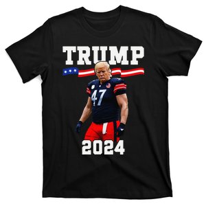 Trump 47 Football Jersey 2024 Us Flag Trump Vance 2024 Gift T-Shirt