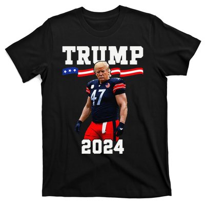 Trump 47 Football Jersey 2024 Us Flag Trump Vance 2024 Gift T-Shirt