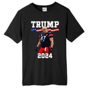 Trump 47 Football Jersey 2024 Us Flag Trump Vance 2024 Gift Tall Fusion ChromaSoft Performance T-Shirt