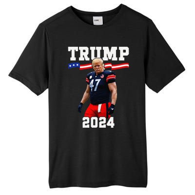 Trump 47 Football Jersey 2024 Us Flag Trump Vance 2024 Gift Tall Fusion ChromaSoft Performance T-Shirt