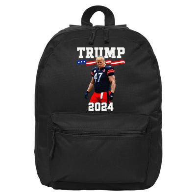 Trump 47 Football Jersey 2024 Us Flag Trump Vance 2024 Gift 16 in Basic Backpack