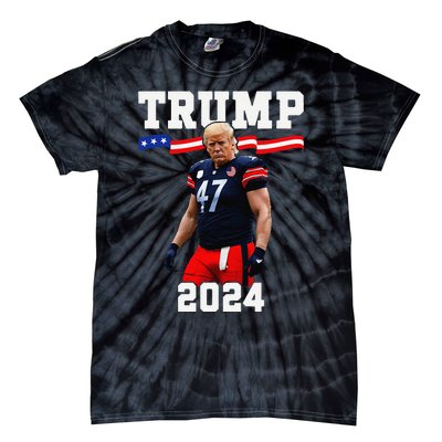 Trump 47 Football Jersey 2024 Us Flag Trump Vance 2024 Gift Tie-Dye T-Shirt