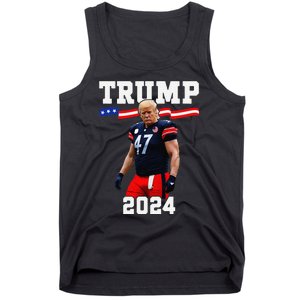 Trump 47 Football Jersey 2024 Us Flag Trump Vance 2024 Gift Tank Top