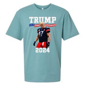 Trump 47 Football Jersey 2024 Us Flag Trump Vance 2024 Gift Sueded Cloud Jersey T-Shirt