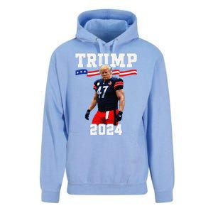 Trump 47 Football Jersey 2024 Us Flag Trump Vance 2024 Gift Unisex Surf Hoodie