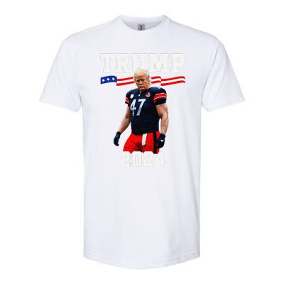 Trump 47 Football Jersey 2024 Us Flag Trump Vance 2024 Gift Softstyle® CVC T-Shirt