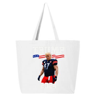 Trump 47 Football Jersey 2024 Us Flag Trump Vance 2024 Gift 25L Jumbo Tote