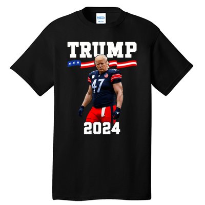 Trump 47 Football Jersey 2024 Us Flag Trump Vance 2024 Tall T-Shirt