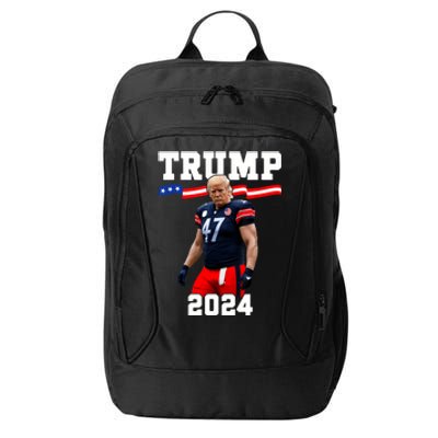 Trump 47 Football Jersey 2024 Us Flag Trump Vance 2024 City Backpack