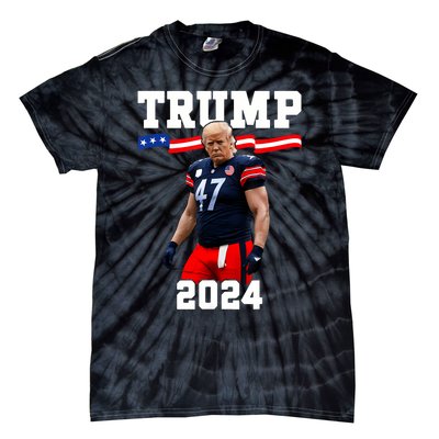 Trump 47 Football Jersey 2024 Us Flag Trump Vance 2024 Tie-Dye T-Shirt