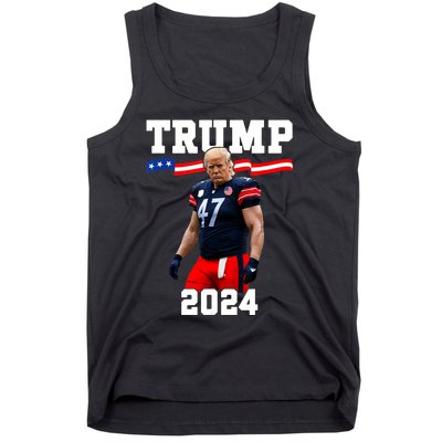 Trump 47 Football Jersey 2024 Us Flag Trump Vance 2024 Tank Top