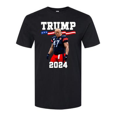 Trump 47 Football Jersey 2024 Us Flag Trump Vance 2024 Softstyle® CVC T-Shirt