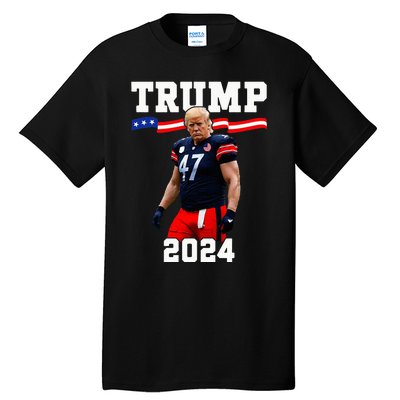 Trump 47 Football Jersey 2024 Us Flag Trump Vance 2024 Tall T-Shirt