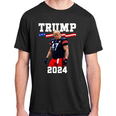 Trump 47 Football Jersey 2024 Us Flag Trump Vance 2024 Adult ChromaSoft Performance T-Shirt