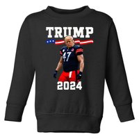 Trump 47 Football Jersey 2024 Us Flag Trump Vance 2024 Toddler Sweatshirt