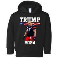 Trump 47 Football Jersey 2024 Us Flag Trump Vance 2024 Toddler Hoodie