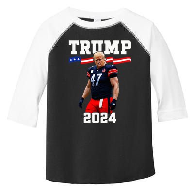 Trump 47 Football Jersey 2024 Us Flag Trump Vance 2024 Toddler Fine Jersey T-Shirt