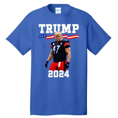 Trump 47 Football Jersey 2024 Us Flag Tall T-Shirt