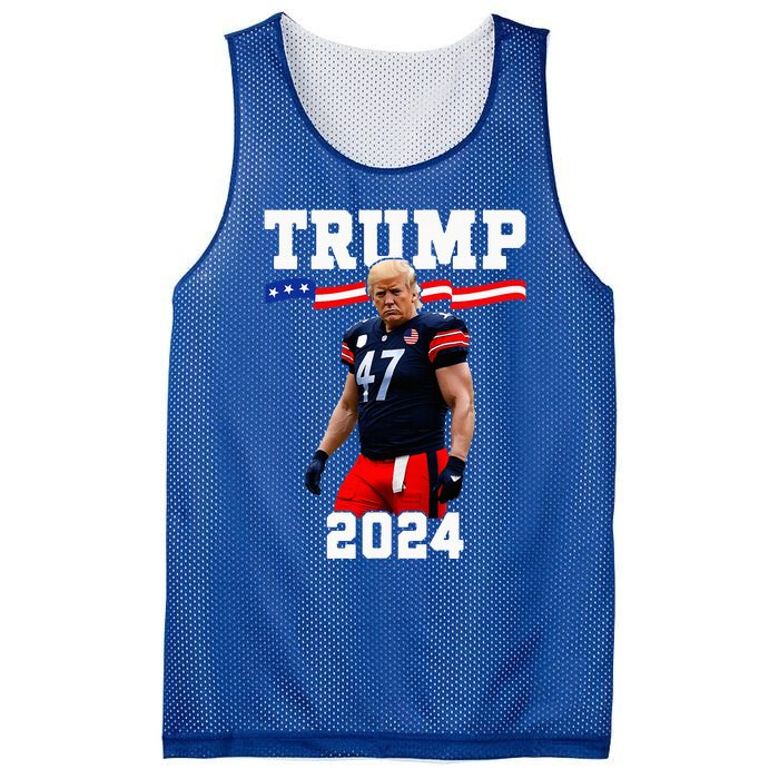 Trump 47 Football Jersey 2024 Us Flag Mesh Reversible Basketball Jersey Tank