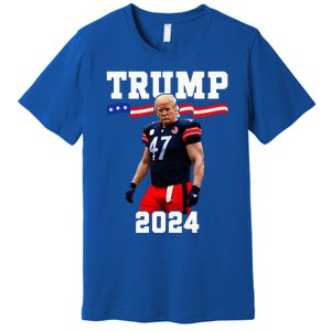 Trump 47 Football Jersey 2024 Us Flag Premium T-Shirt