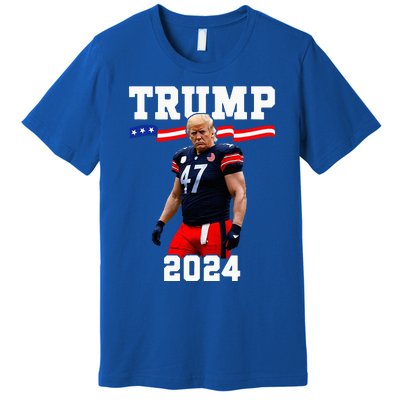 Trump 47 Football Jersey 2024 Us Flag Premium T-Shirt