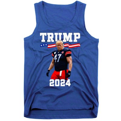 Trump 47 Football Jersey 2024 Us Flag Tank Top