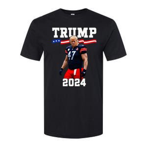 Trump 47 Football Jersey 2024 Us Flag Softstyle CVC T-Shirt