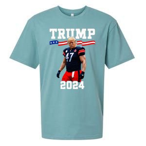 Trump 47 Football Jersey 2024 Us Flag Sueded Cloud Jersey T-Shirt