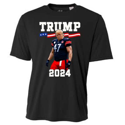 Trump 47 Football Jersey 2024 Us Flag Trump Vance 2024 Cooling Performance Crew T-Shirt