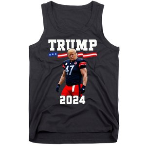 Trump 47 Football Jersey 2024 Us Flag Trump Vance 2024 Tank Top