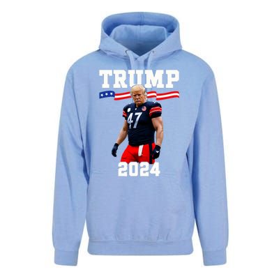 Trump 47 Football Jersey 2024 Us Flag Trump Vance 2024 Unisex Surf Hoodie