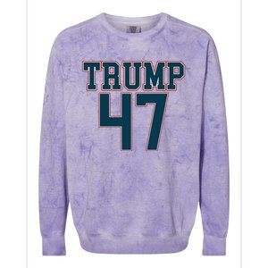 Trump 47 Graphic Campaign Colorblast Crewneck Sweatshirt