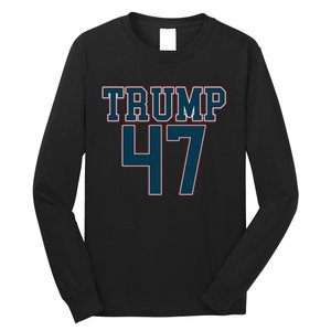 Trump 47 Graphic Campaign Long Sleeve Shirt