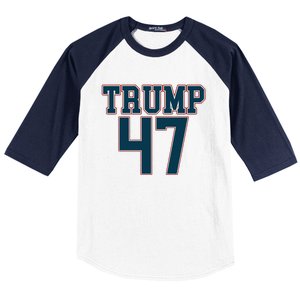 Trump 47 Graphic Campaign Baseball Sleeve Shirt