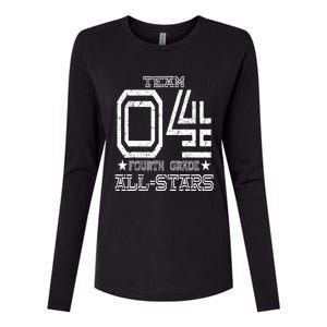 Team 4th Grade All-stars Sport Jersey Womens Cotton Relaxed Long Sleeve T-Shirt