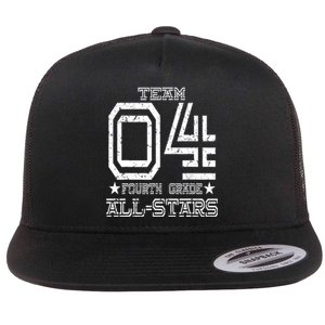 Team 4th Grade All-stars Sport Jersey Flat Bill Trucker Hat