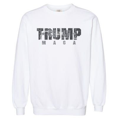 Trump 4547 Maga Us Flag 2024 Presidential Election Garment-Dyed Sweatshirt