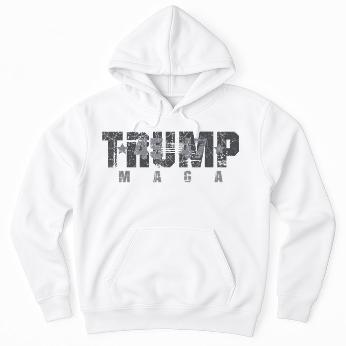 Trump 4547 Maga Us Flag 2024 Presidential Election Hoodie