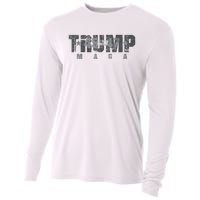 Trump 4547 Maga Us Flag 2024 Presidential Election Cooling Performance Long Sleeve Crew