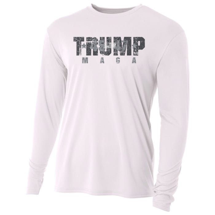 Trump 4547 Maga Us Flag 2024 Presidential Election Cooling Performance Long Sleeve Crew