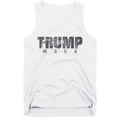 Trump 4547 Maga Us Flag 2024 Presidential Election Tank Top