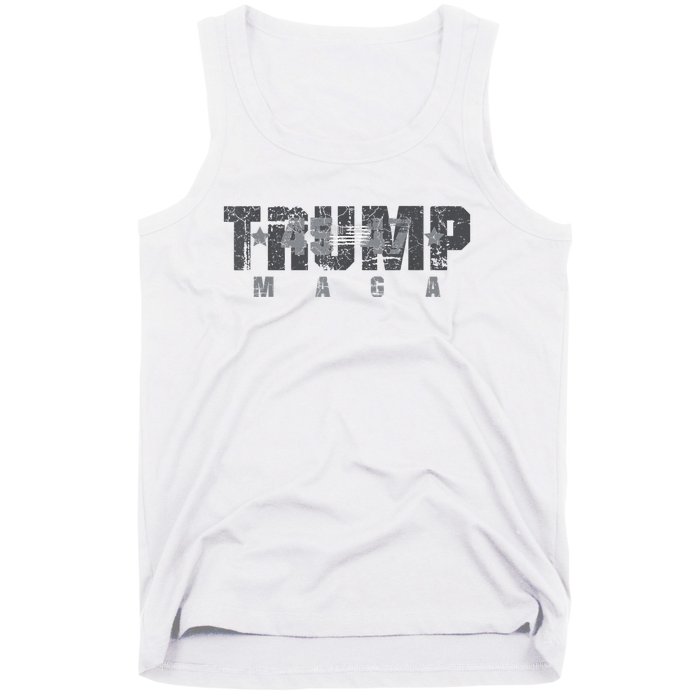 Trump 4547 Maga Us Flag 2024 Presidential Election Tank Top