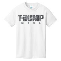 Trump 4547 Maga Us Flag 2024 Presidential Election Kids T-Shirt