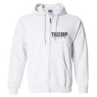 Trump 4547 Maga Us Flag 2024 Presidential Election Full Zip Hoodie