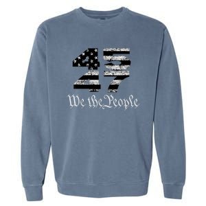 Trump 4547 Maga Us Flag 2024 Presidential Election Garment-Dyed Sweatshirt