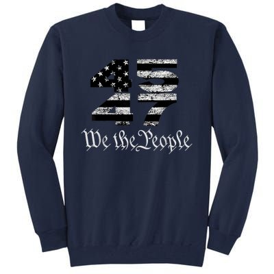 Trump 4547 Maga Us Flag 2024 Presidential Election Tall Sweatshirt