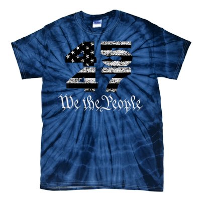 Trump 4547 Maga Us Flag 2024 Presidential Election Tie-Dye T-Shirt