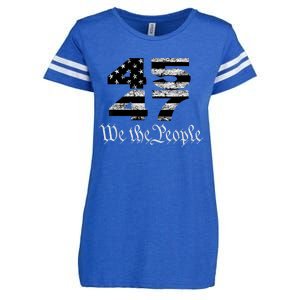 Trump 4547 Maga Us Flag 2024 Presidential Election Enza Ladies Jersey Football T-Shirt