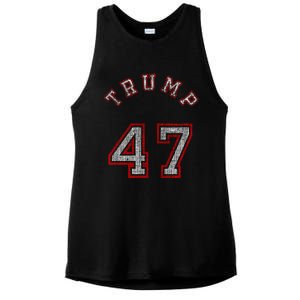 Trump 47 Meaningful Gift Ladies PosiCharge Tri-Blend Wicking Tank